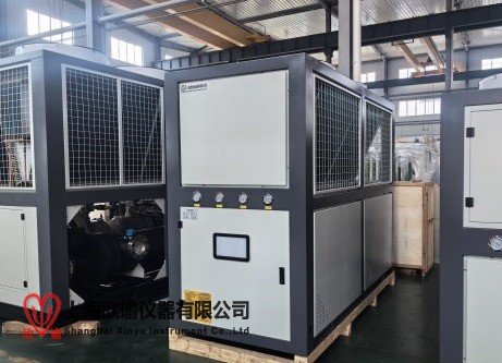 上海欣諭低溫-35度冷凍機(jī)組，風(fēng)冷冷凍機(jī)整機(jī)待發(fā)中